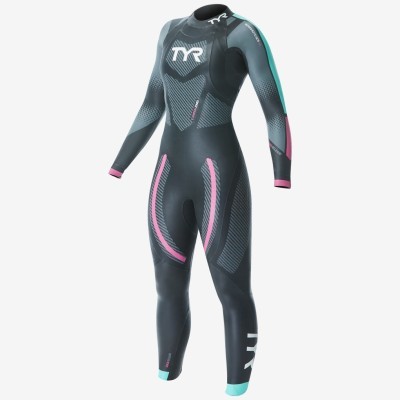 Гидрокостюм TYR Wetsuit Female Hurricane Cat 5 737 Черный