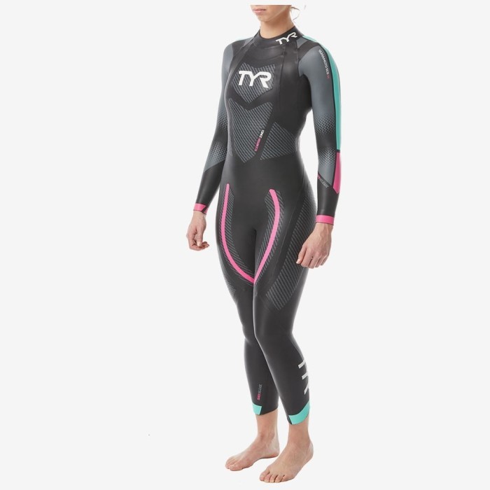 Гидрокостюм TYR Wetsuit Female Hurricane Cat 5 737 Черный