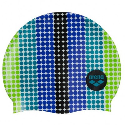 Шапочка для плавания детская ARENA PRINT JR circle stripe