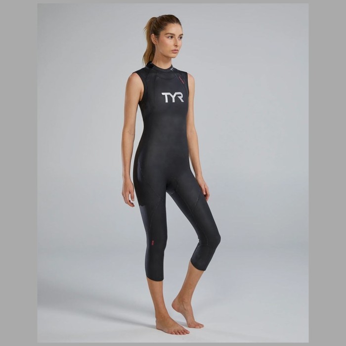 Гидрокостюм без рукавов TYR Women's Wetsuit Hurricane Cat 1 Sleeveless 017 Черный