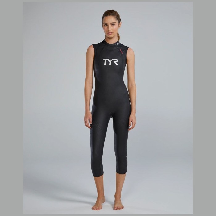 Гидрокостюм без рукавов TYR Women's Wetsuit Hurricane Cat 1 Sleeveless 017 Черный