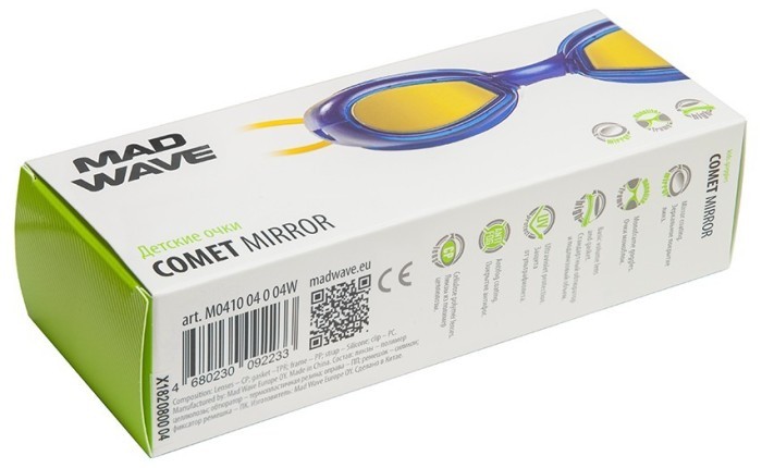 Madwave Очки для плавания детские Comet mirror