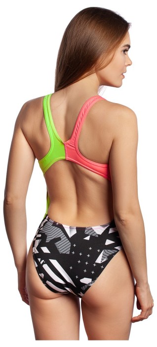 Женский купальник спортивный антихлор  Madwave Salut PBT A3