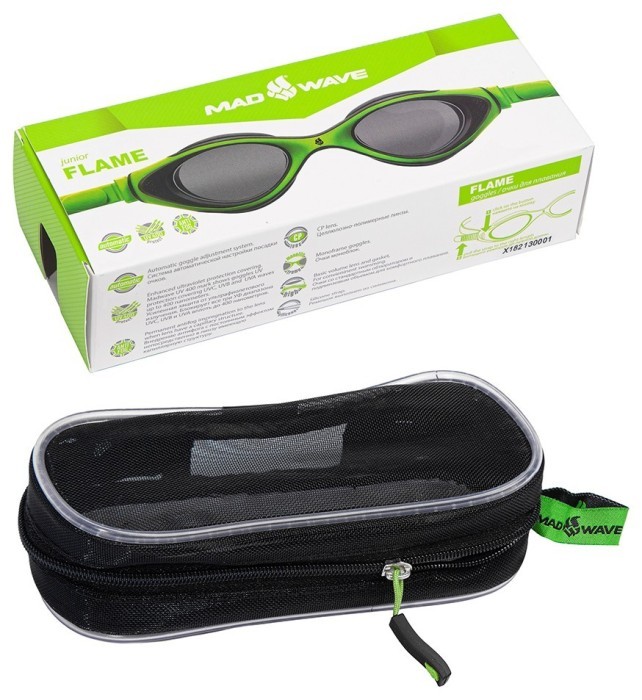 Madwave Очки для плавания юниорские Automatic junior flame