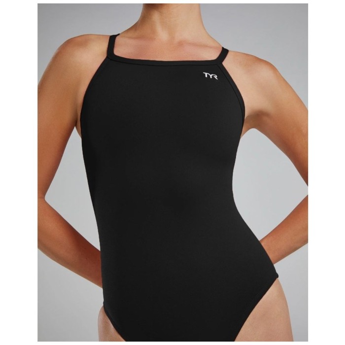 Купальник слитный TYR Durafast Elite Diamondfit 001 Черный