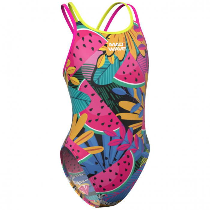Madwave Юниорские купальники спортивные Crossback junior Anti-chlor D5