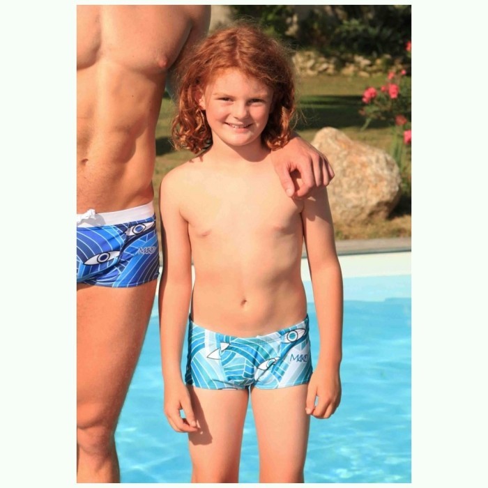 Плавки-шорты детские Mako Shorty Sea View Kids голубой