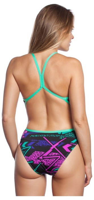 Женский купальник спортивный антихлор  Madwave Flash PBT J4