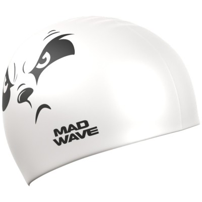 Юниорская силиконовая шапочка  Madwave Emotions Белый