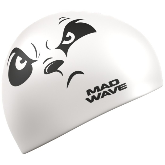 Юниорская силиконовая шапочка  Madwave Emotions Белый