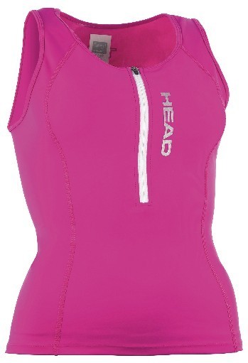Майка HEAD TRI-Top с молнией, Женская, Лайкра, Триатлон