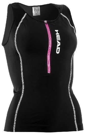 Майка HEAD TRI-Top с молнией, Женская, Лайкра, Триатлон