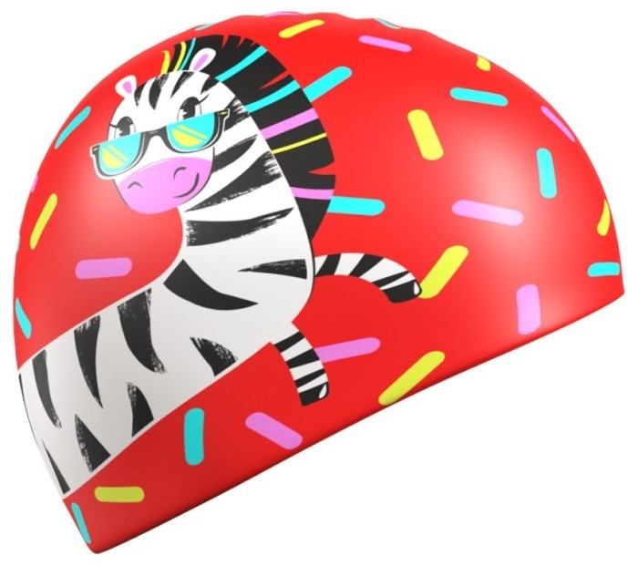 Юниорская силиконовая шапочка  Madwave ZEBRA