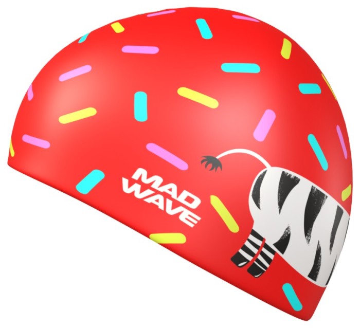 Юниорская силиконовая шапочка  Madwave ZEBRA