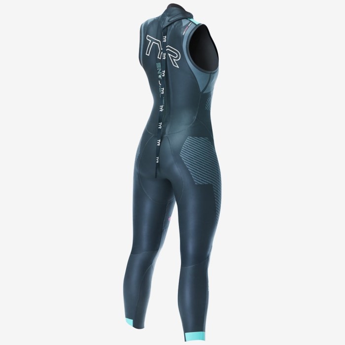 Гидрокостюм без рукавов TYR Sleeveless Wetsuit Female Hurricane Cat 5 737 Черный