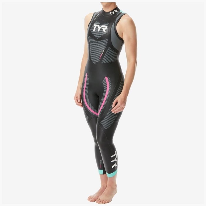 Гидрокостюм без рукавов TYR Sleeveless Wetsuit Female Hurricane Cat 5 737 Черный