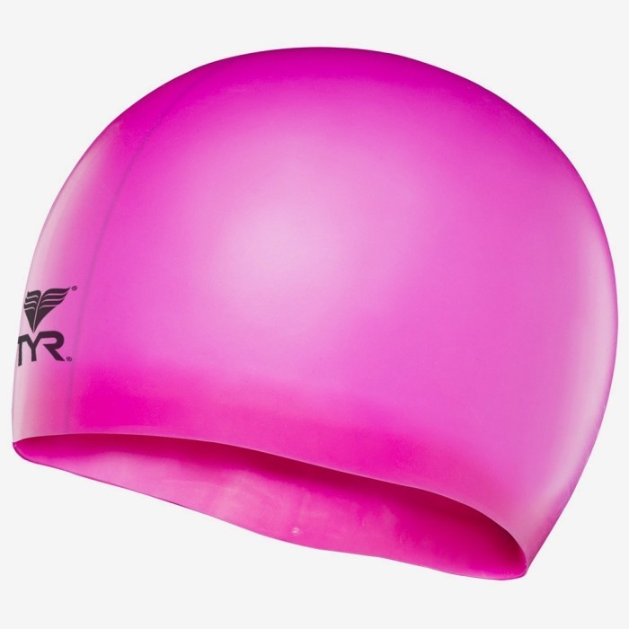Шапочка плавательная подростковая TYR Wrinkle Free Junior Silicone Cap