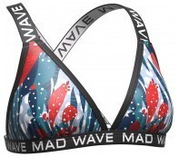 Женский купальник спортивный антихлор (раздельный)  Madwave Fancy Top PBT B2