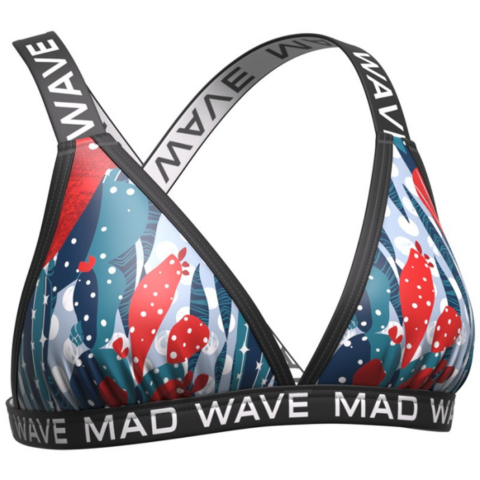 Женский купальник спортивный антихлор (раздельный)  Madwave Fancy Top PBT B2