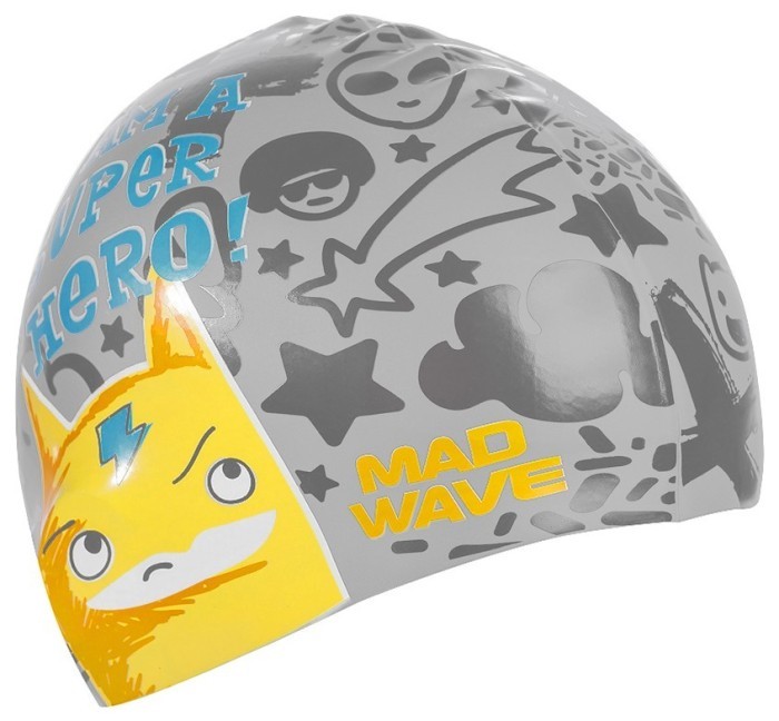 Юниорская силиконовая шапочка  Madwave SUPER HERO