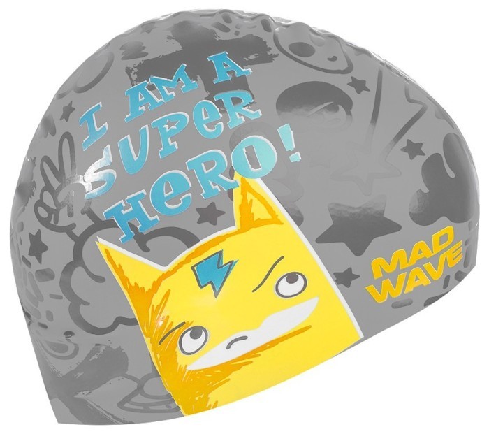 Юниорская силиконовая шапочка  Madwave SUPER HERO