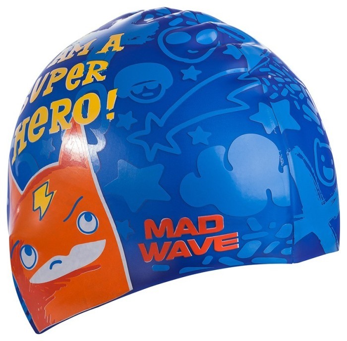 Юниорская силиконовая шапочка  Madwave SUPER HERO
