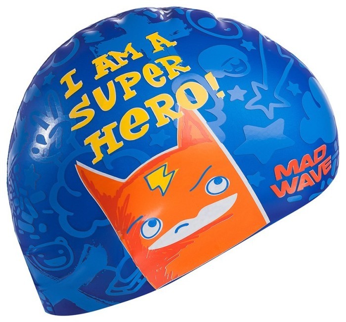 Юниорская силиконовая шапочка  Madwave SUPER HERO