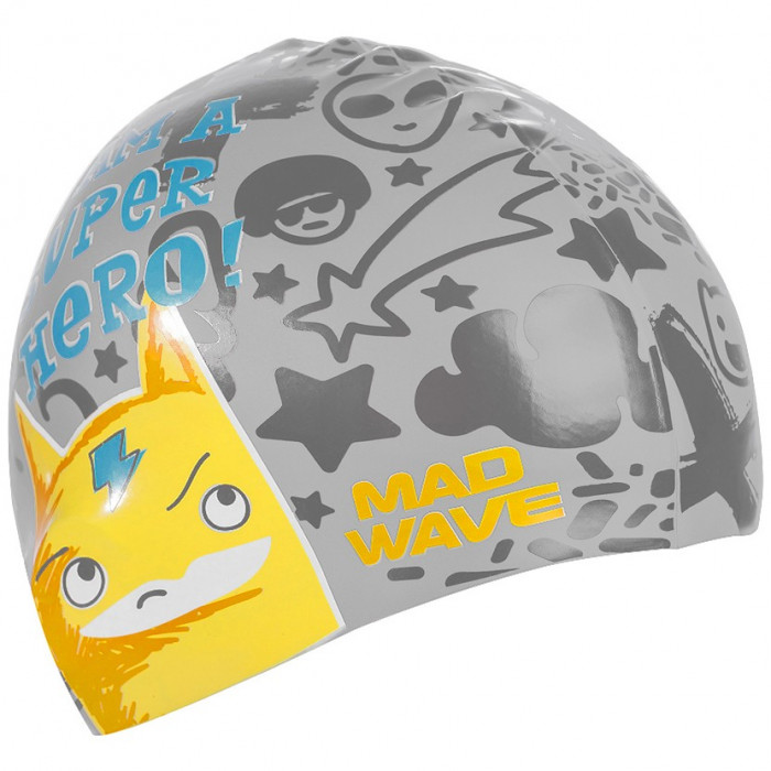 Юниорская силиконовая шапочка  Madwave SUPER HERO