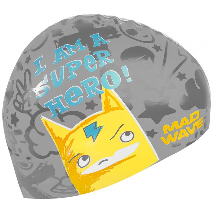 Юниорская силиконовая шапочка  Madwave SUPER HERO