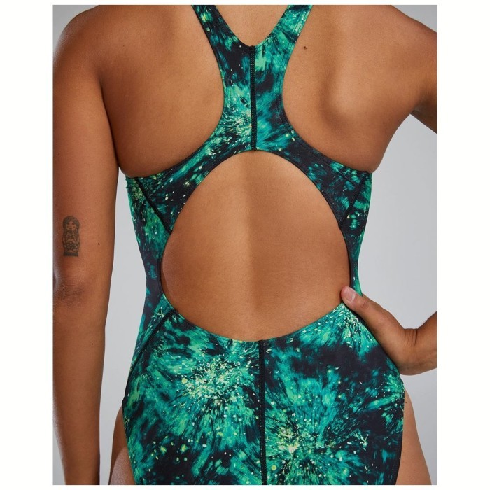 Купальник слитный TYR Radiant Flare Maxfit Durafast Lite 310 Зеленый