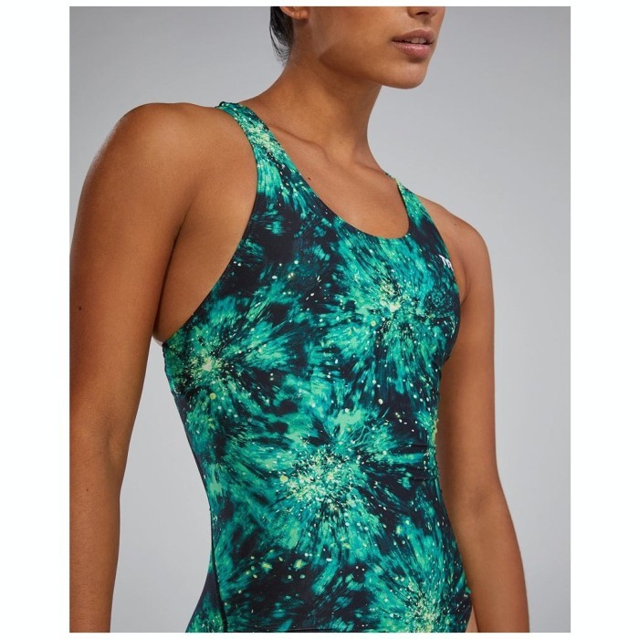 Купальник слитный TYR Radiant Flare Maxfit Durafast Lite 310 Зеленый