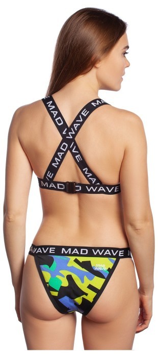 Женский купальник спортивный антихлор (раздельный)  Madwave Fancy Top PBT N2