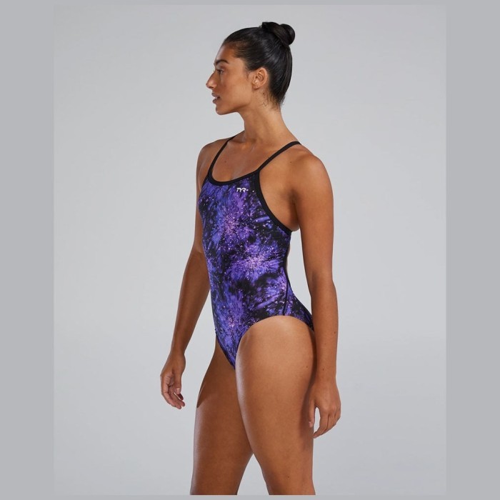 Купальник слитный TYR Radiant Flare Diamondfit Durafast Lite 510 Фиолетовый
