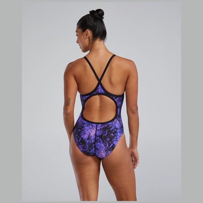 Купальник слитный TYR Radiant Flare Diamondfit Durafast Lite 510 Фиолетовый