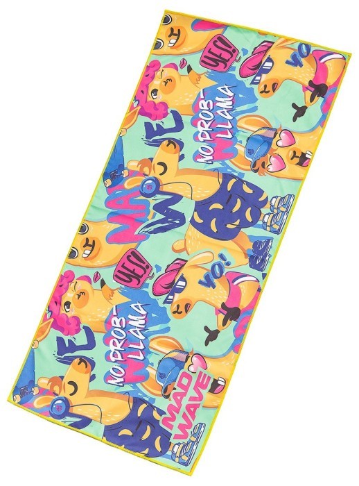 Madwave Полотенце из микрофибры Microfiber towel Llama