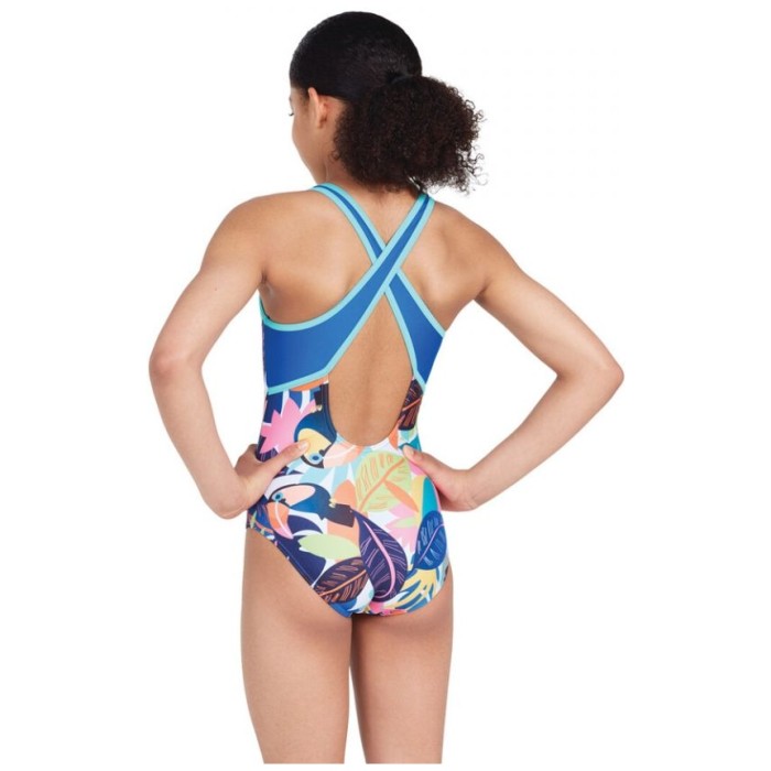 Купальник слитный детский ZOGGS Tuca Toucan Hi Front Crossback мульти