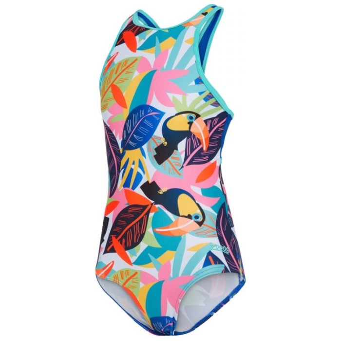 Купальник слитный детский ZOGGS Tuca Toucan Hi Front Crossback мульти
