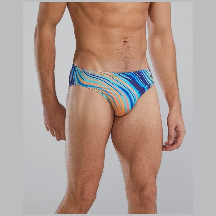 Плавки TYR Riptidal Durafast Elite Brief 435 Голубой
