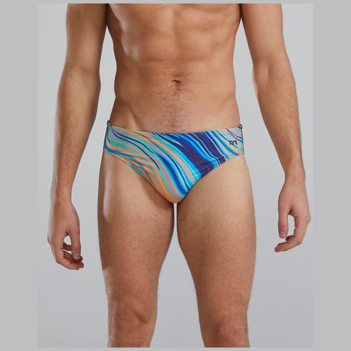 Плавки TYR Riptidal Durafast Elite Brief 435 Голубой
