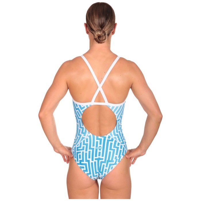 Купальник слитный Mako Nereid Labyrinth голубой
