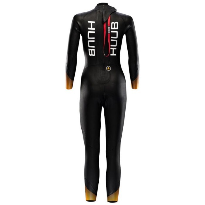 Гидрокостюм для триатлона и открытой воды женский HUUB Alta Thermal, 2/4 мм черный/золотой