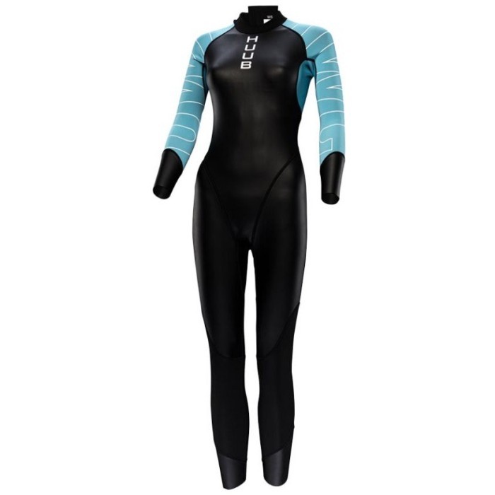 Гидрокостюм для триатлона и открытой воды женский HUUB OWC, 1.5/3/3 мм черный/голубой