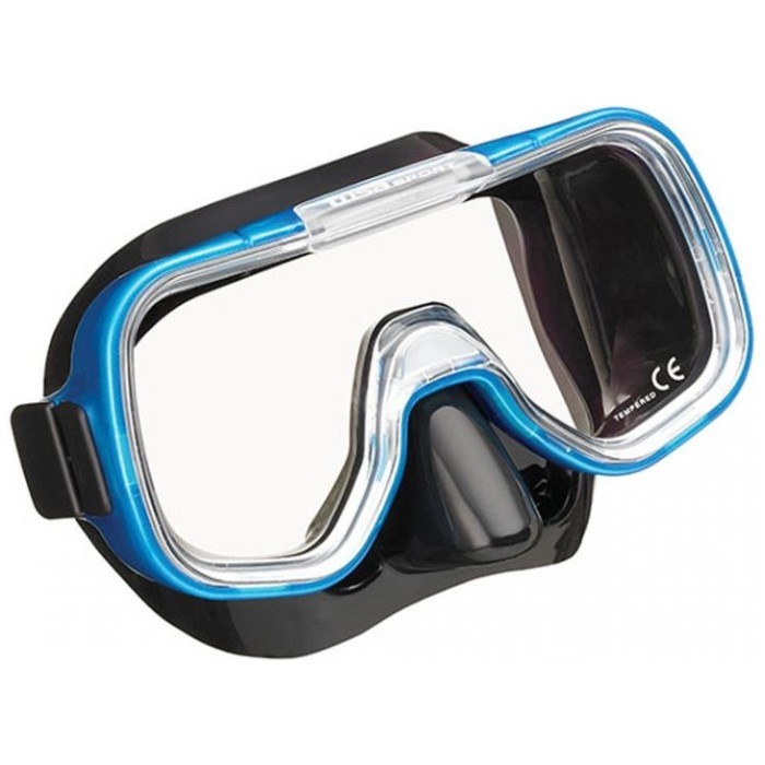 Маска и трубка детская TUSA Mini-Kleio Dry Combo (6-12 лет), сумка в комплекте черный/прозрачный