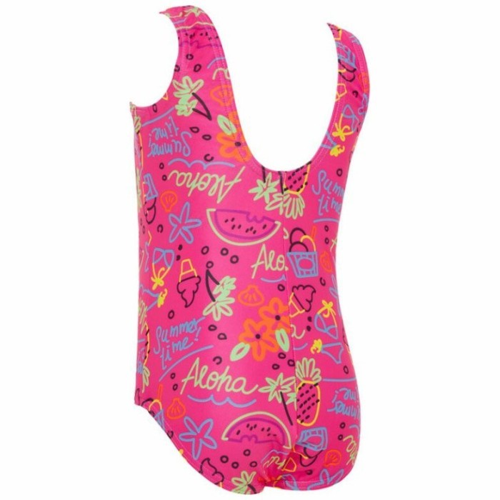 Купальник слитный детский ZOGGS Aloha Scoopback розовый