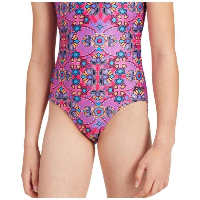 Купальник слитный детский ZOGGS Zanzibar Sprintback голубой/белый (BLFF)