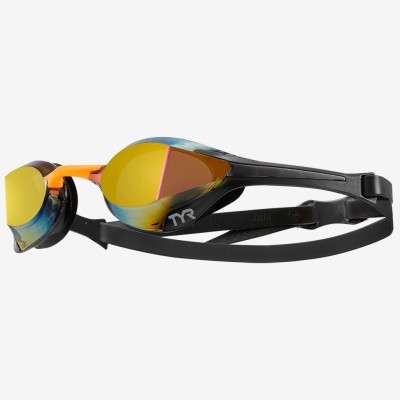 Очки для плавания TYR Tracer-X Elite Racing Mirrored 756 Оранжевый