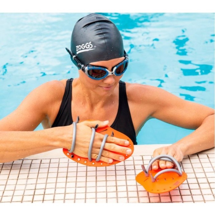 Лопатки для плавания ZOGGS Matrix Hand Paddles черный (BKGY)