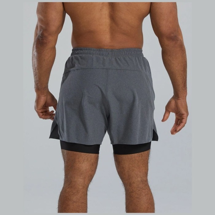 Шорты TYR Men's Momentum Short Lined 6&quot; 255 Серебристый
