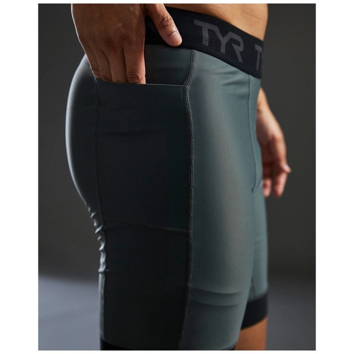 Шорты компрессионные TYR Men's Compression Short Solid