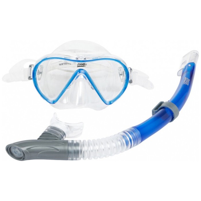 Маска и трубка ZOGGS Reef Explorer синий/прозрачный